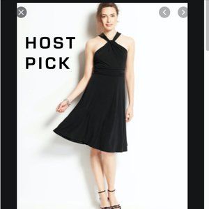 *HP* Ann Taylor Black Halter Dress XSP